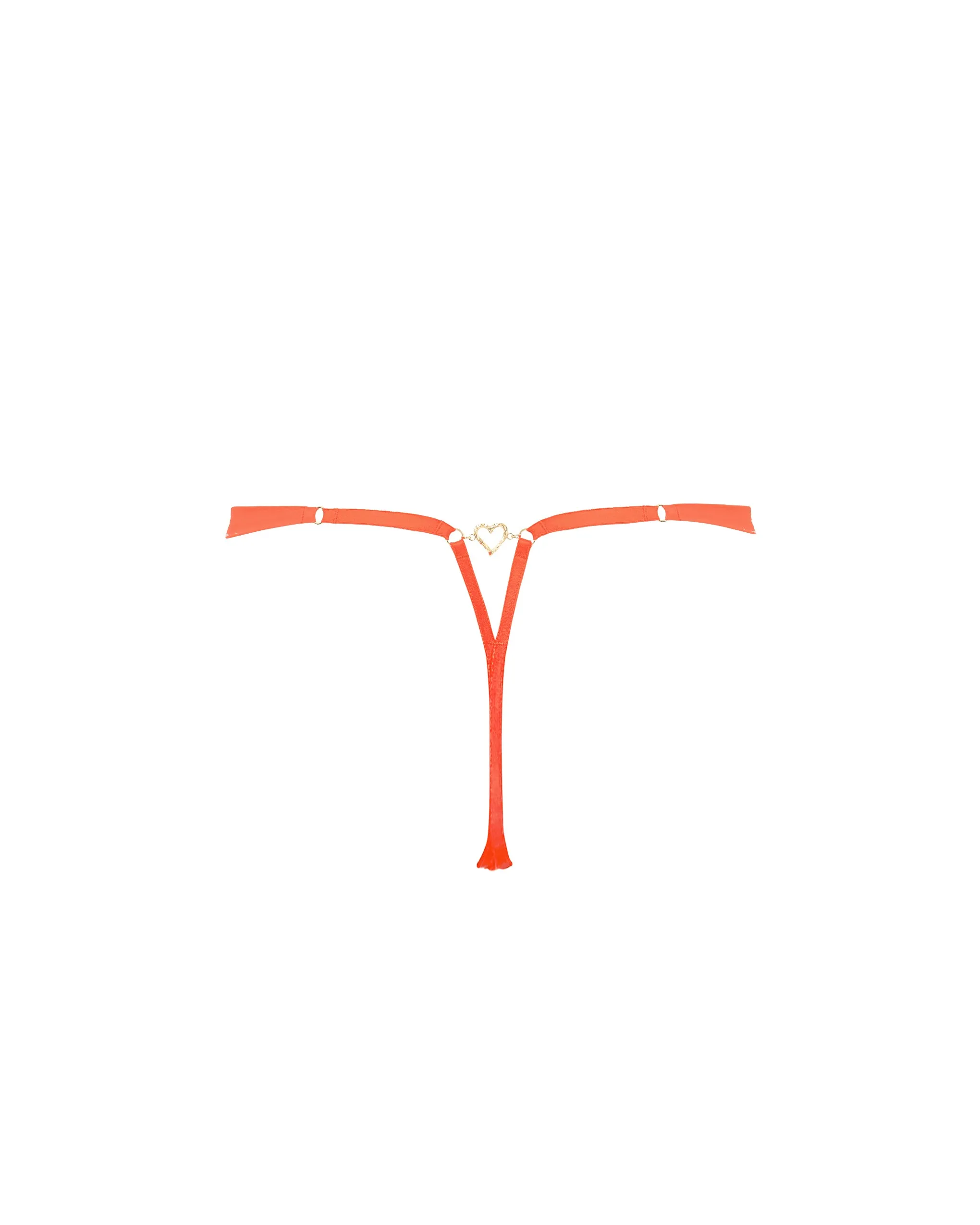 Phoenix Thong Hot Coral/Gold