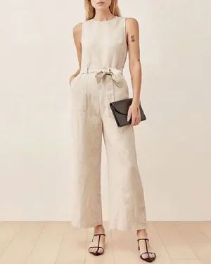Pockets Tie Jumpsuit