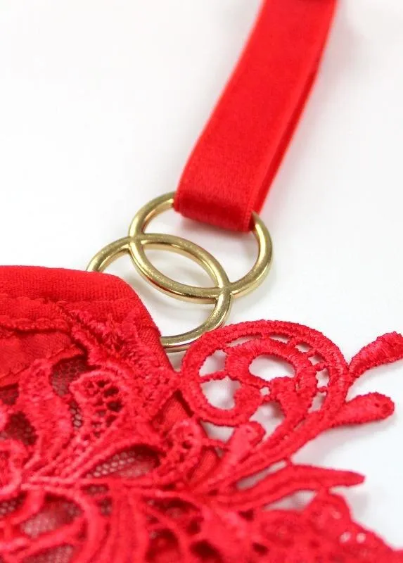 Priscilla (Red) Bra