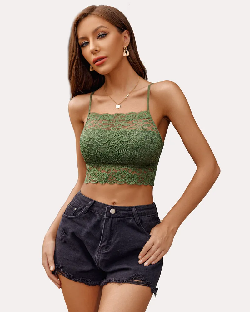 Racerback Bra Double-Layered Crop Top