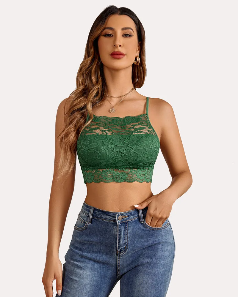 Racerback Bra Double-Layered Crop Top