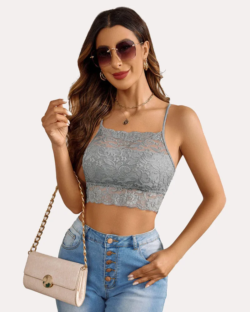 Racerback Bra Double-Layered Crop Top