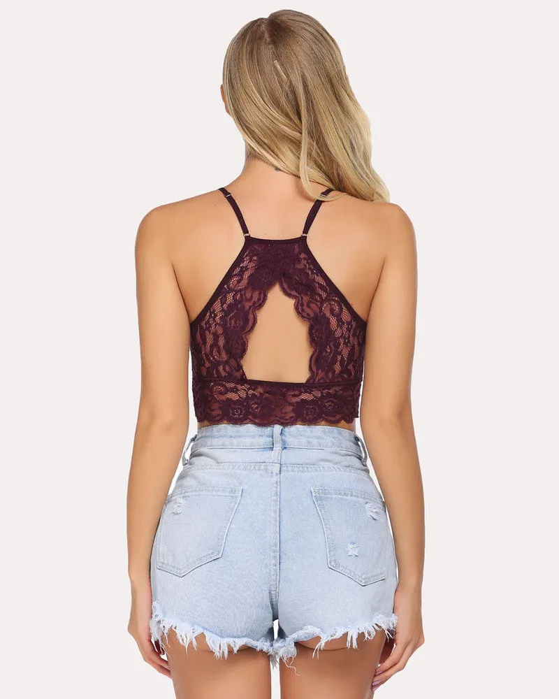 Racerback Bra Double-Layered Crop Top