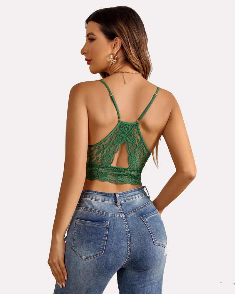 Racerback Bra Double-Layered Crop Top
