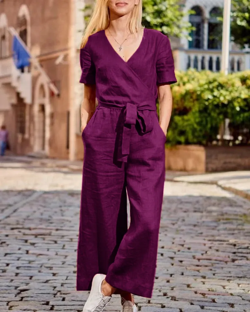 Romper Jumpsuit with Belt
