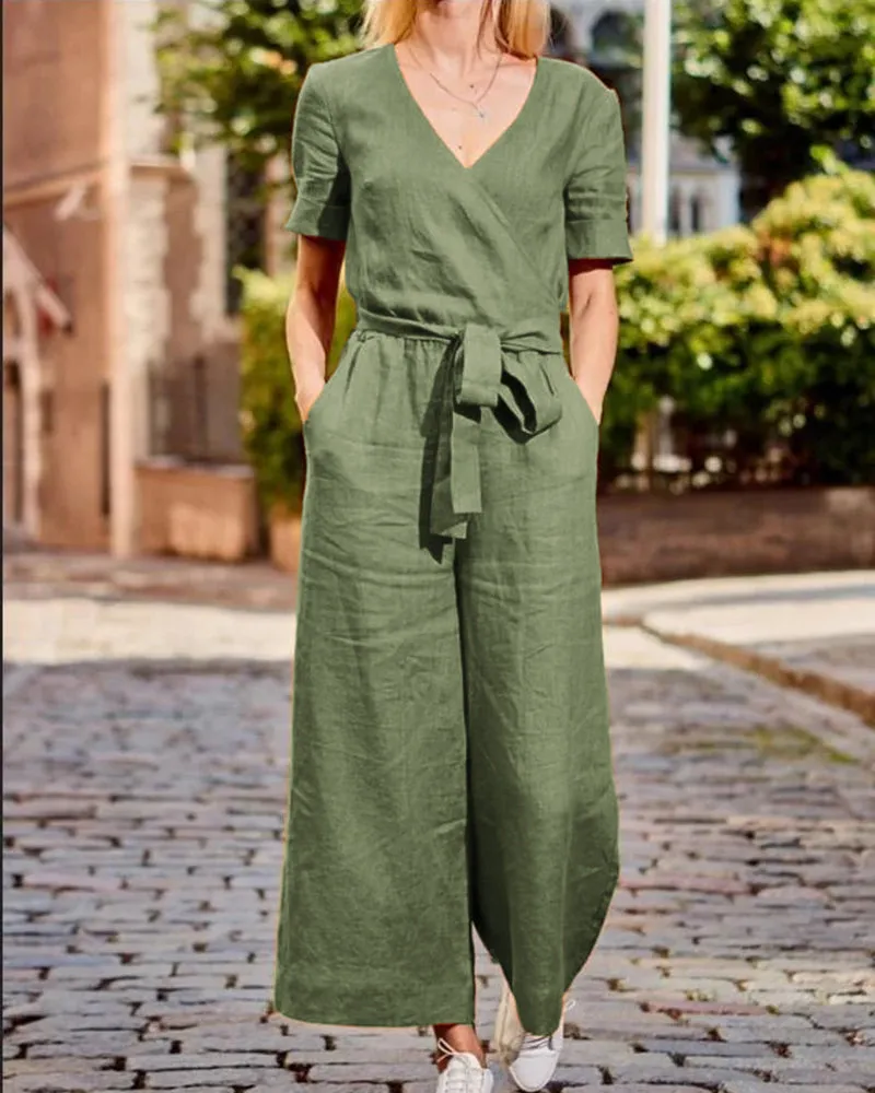 Romper Jumpsuit with Belt
