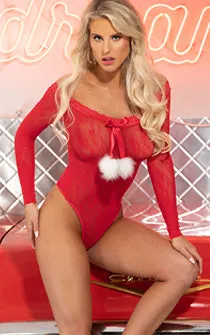 Santa's Pom Pom Girl Teddy