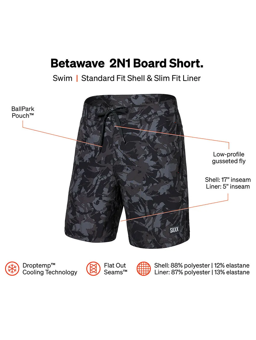 SAXX Betawave 2N2 Boardie 17 Swim Shorts