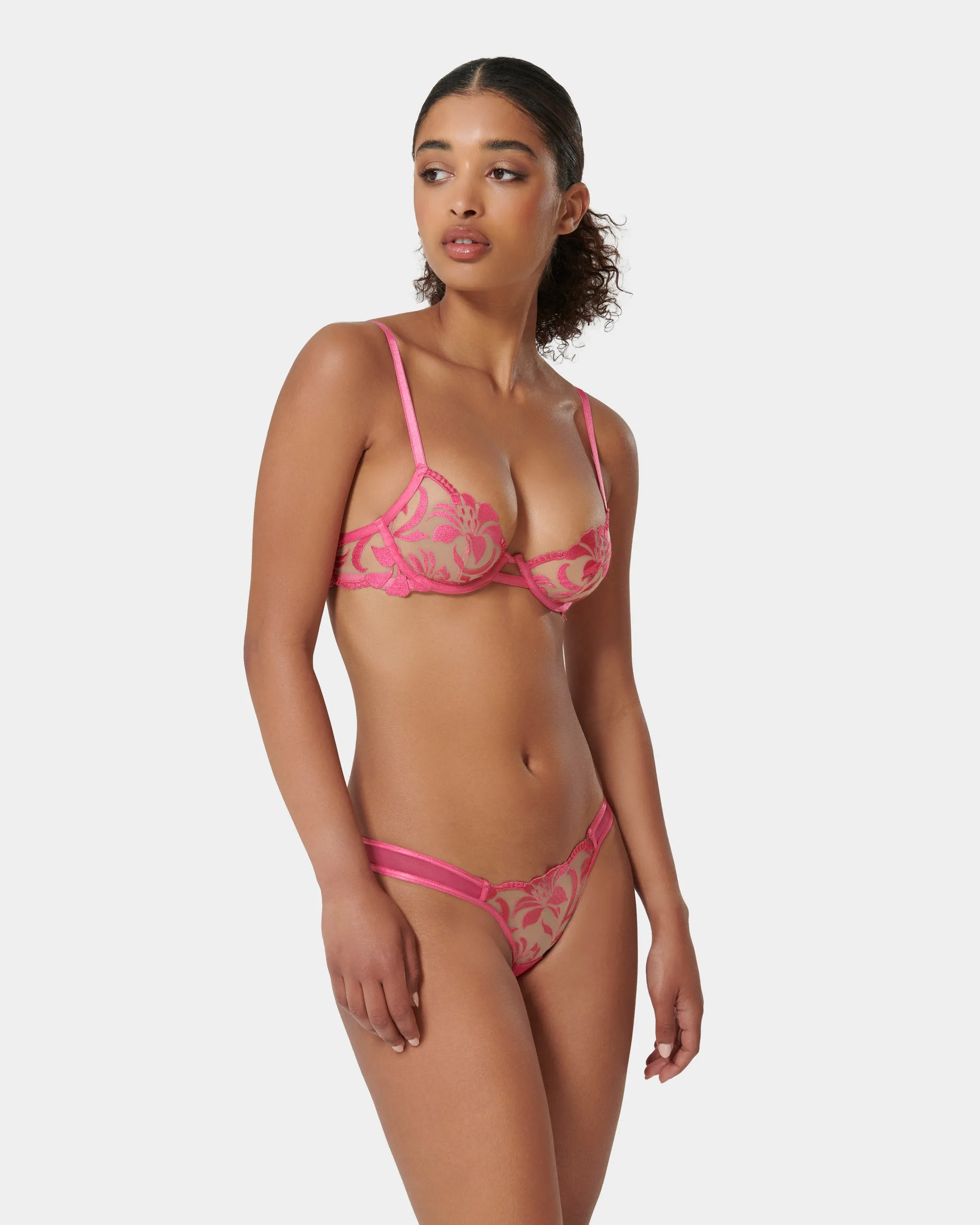 Set: Leonora Fuchsia Pink