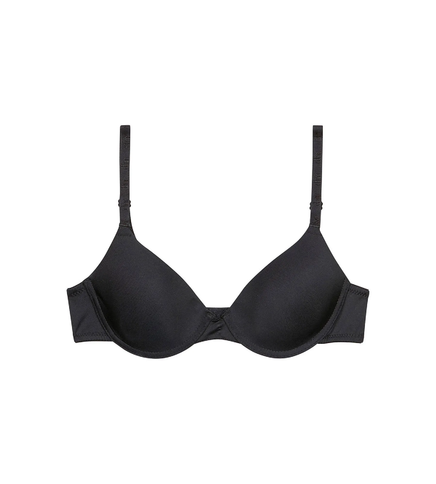 Soutien-gorge à coques noir pour fille Dim Invisible