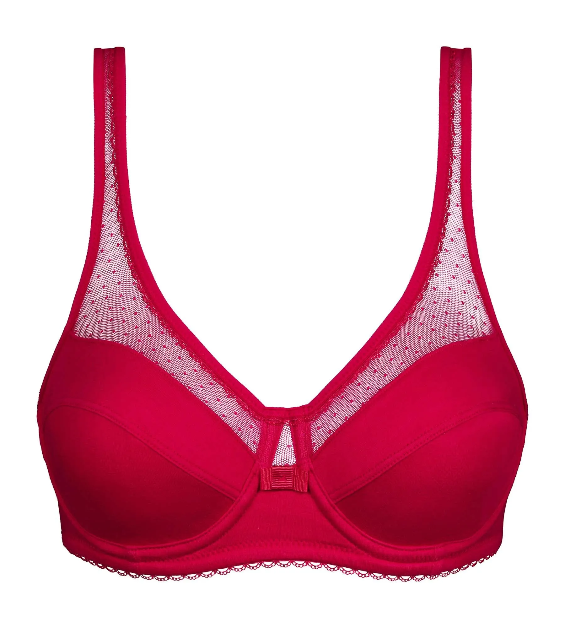 Soutien-gorge emboîtant avec armatures Rouge Generous Coton Bio Dim