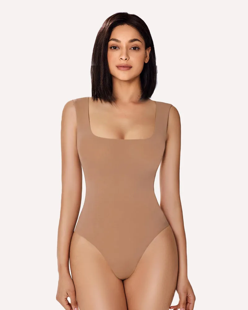Square Neck Double Lined Bodysuit (DE Only)