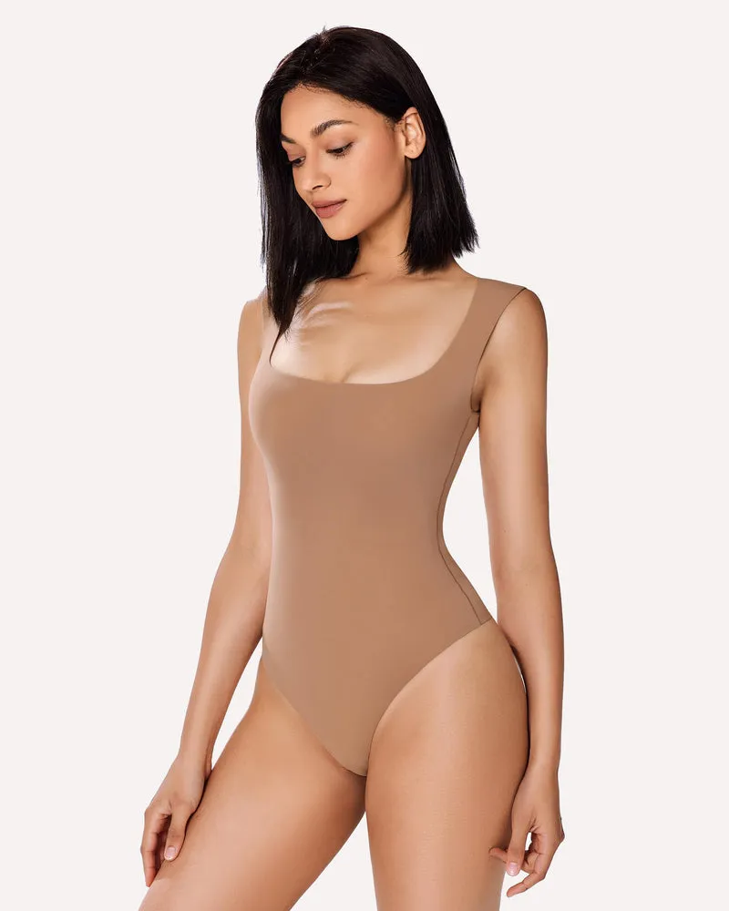 Square Neck Double Lined Bodysuit (DE Only)