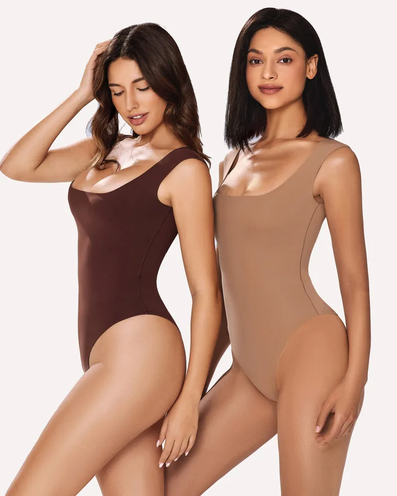 Square Neck Double Lined Bodysuit (DE Only)
