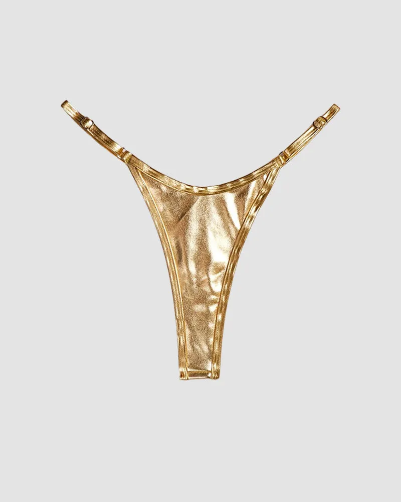 Strappy Leather Thong