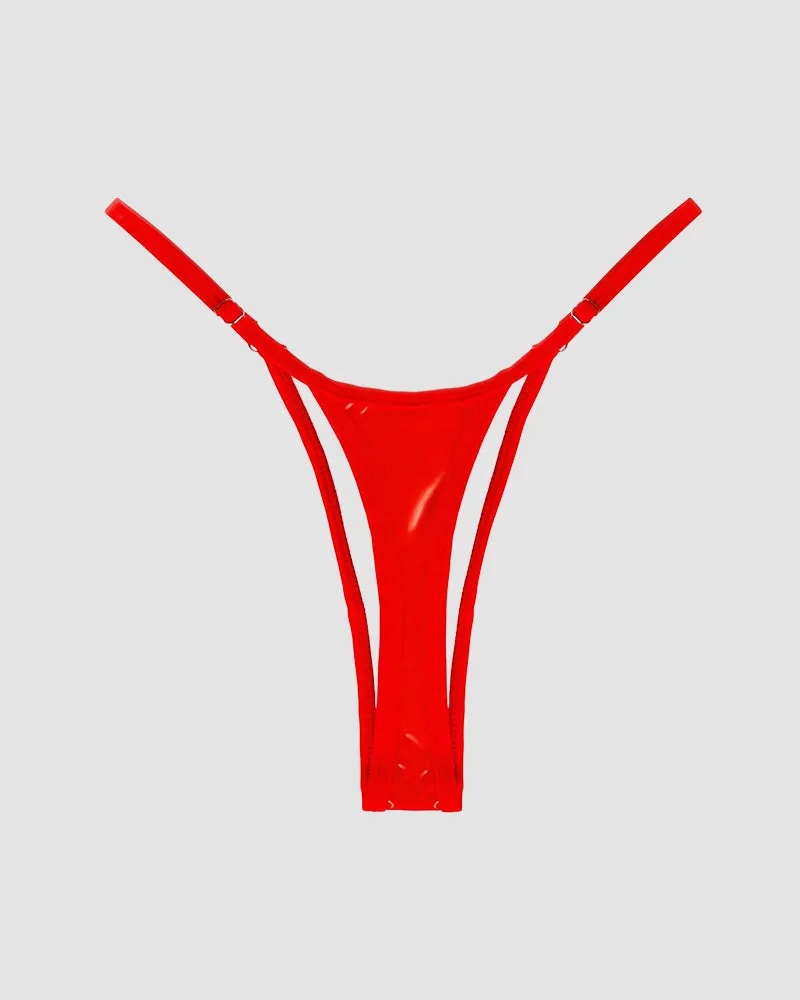 Strappy Leather Thong