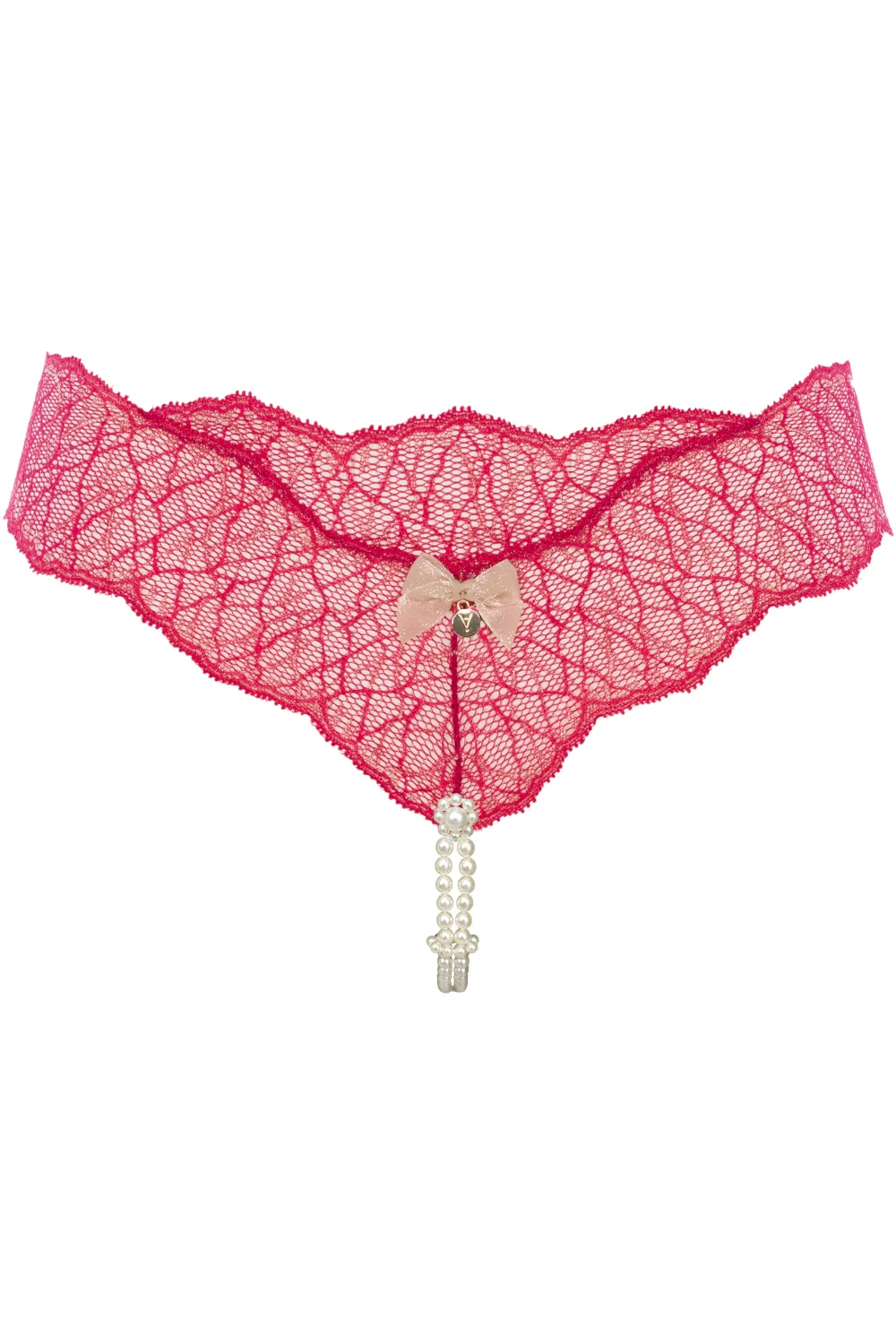 Sydney Daisy Double Pearl Thong Red