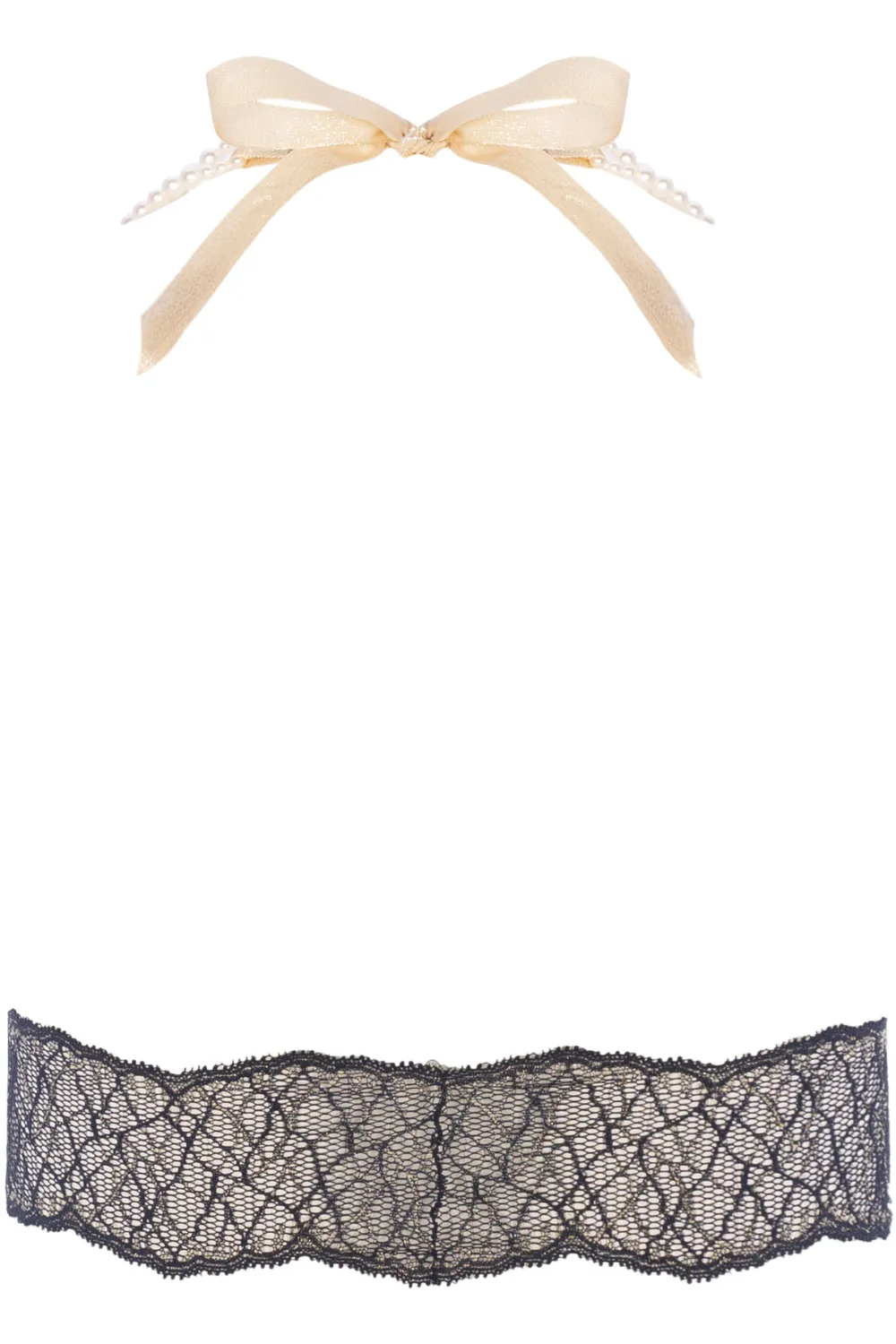 Sydney Daisy Pearl Bra in Black