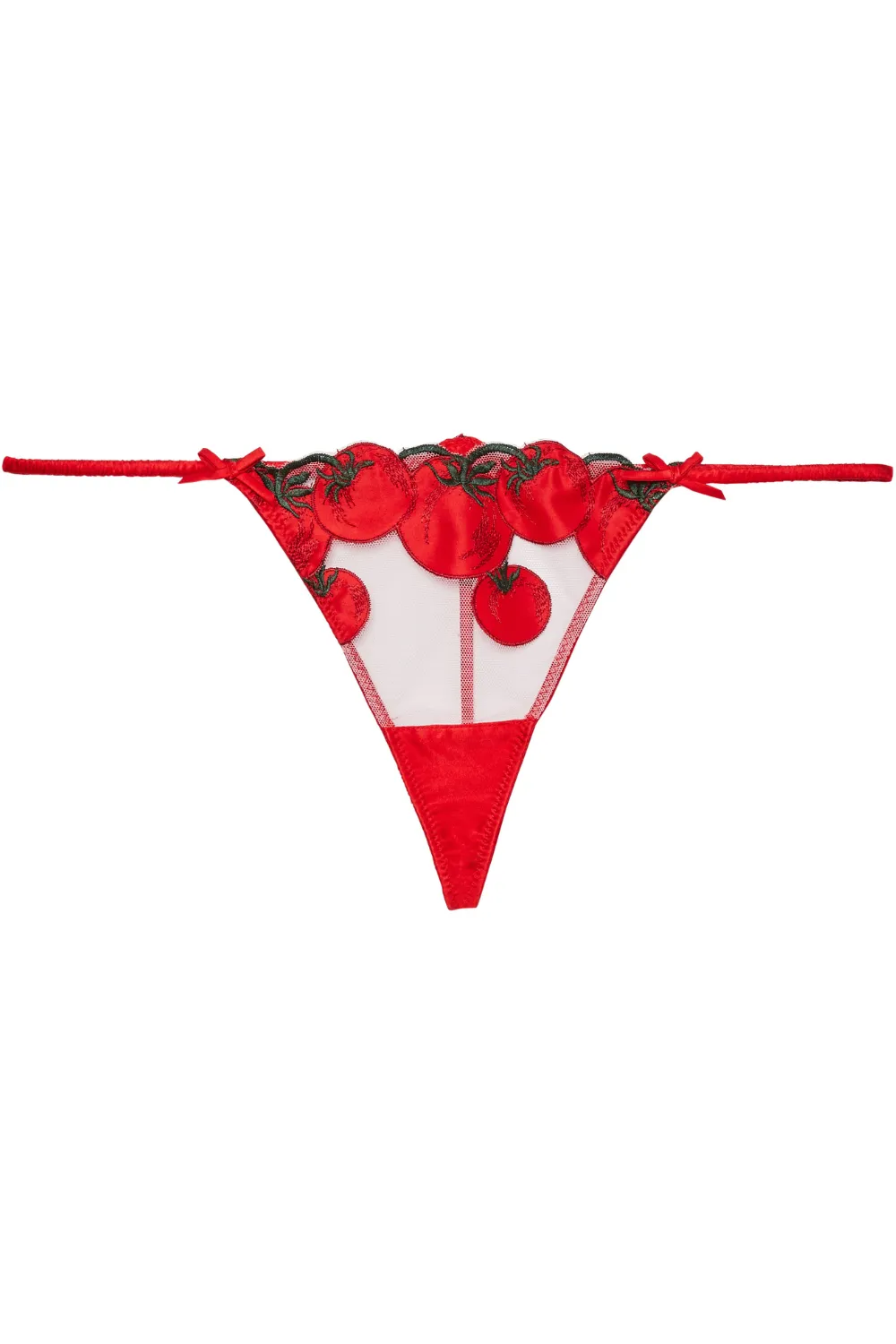 Tomato Embroidery G-String
