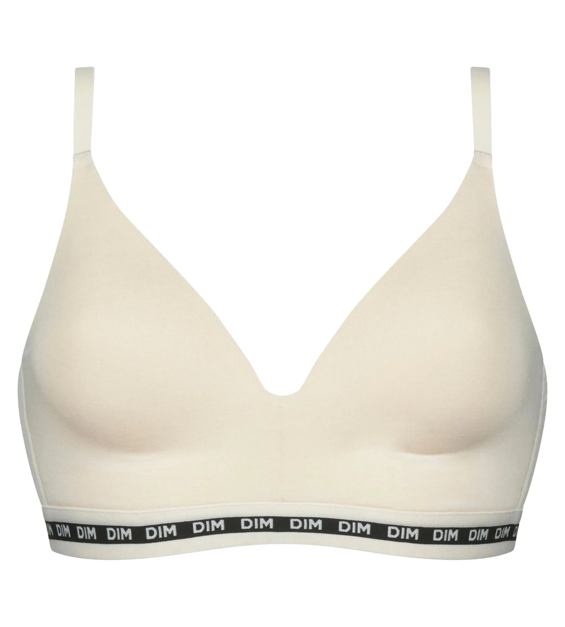 Triangle bra in modal cotton beige with molded cups Dim Icon