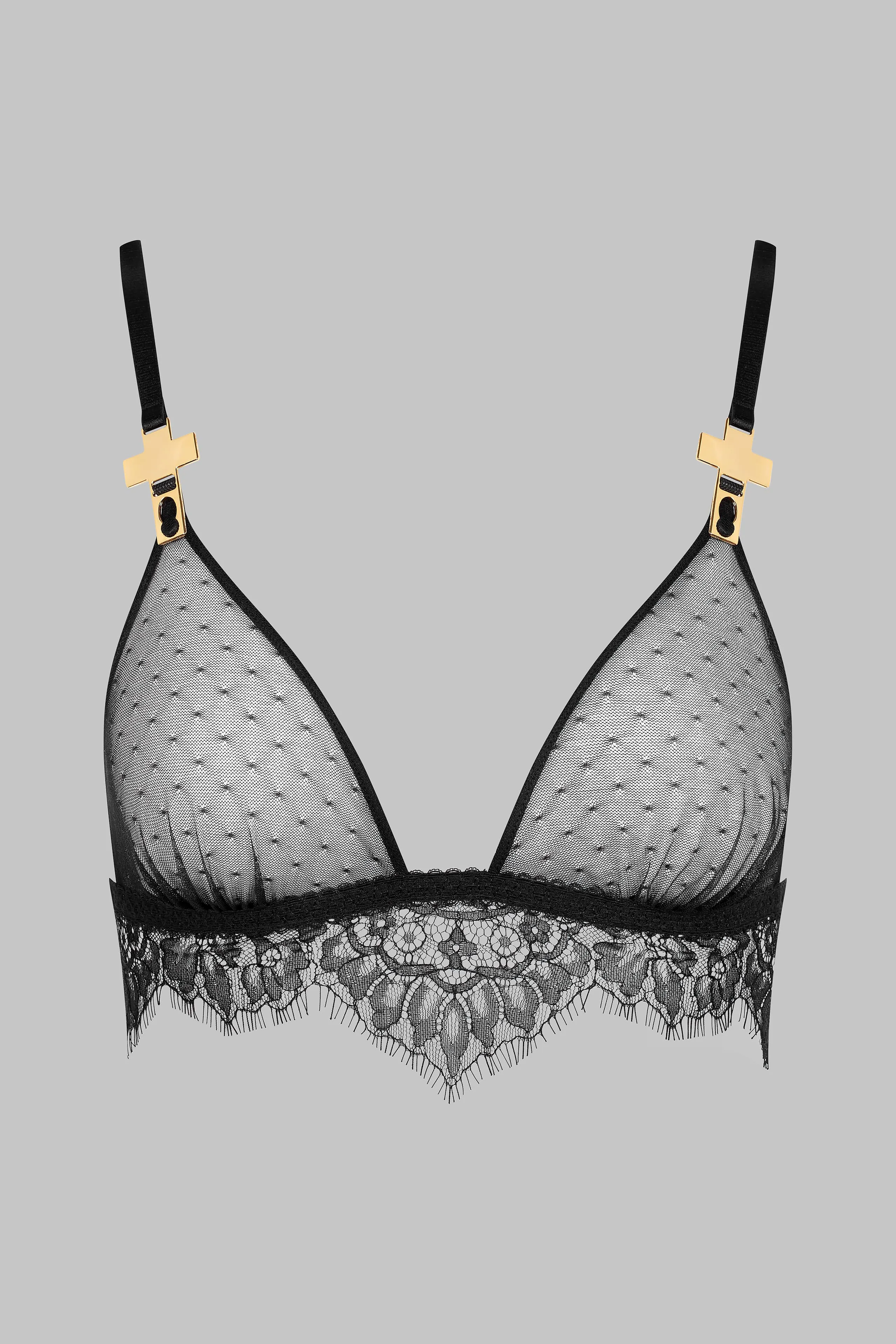 Triangle bra with cross straps - Inspiration Divine