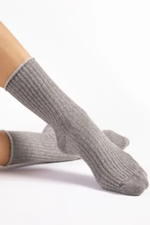 Trinny Cotton Socks in Grey